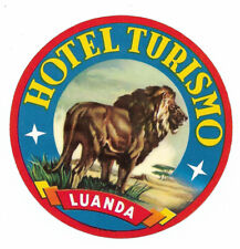 Authentic Vintage Luggage Label ~ HOTEL TURISMO ~ Luanda, Angola picture