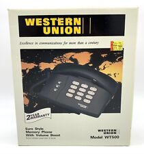 New Western Union Telephone WT500 Euro Style Memory Phone W/ Volume Boost NOS picture