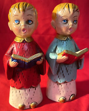 Vintage 1961  Plaster Chalkware  Choir Boys Figurines 5