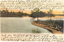 Lake Quinsigamond, Lake Park, Worcester, Massachusetts, vintage postcard 1907 picture