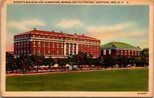 Vintage C 1930's Ricketts Gym, Rensselaer Polytechnic, Troy New York NY Postcard picture