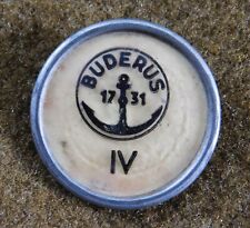 VINTAGE GERMAN BUDERUS 1731 IRON & STEEL CORPORATION PIN BACK BUTTON OR BADGE picture