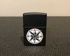 Vintage 1998 Marlboro Compass Black Matte Zippo Lighter picture