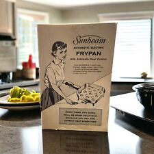 Vintage Sunbeam Electric Frypan Users Instruction Manual Guide  Vintage  picture