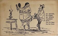 Native American Artist Signed William Standing Comic Humor Postcard c1940 picture
