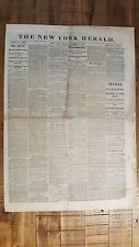HISTORIC December 27, 1864 The New York Herald Civil War Era Newspaper picture
