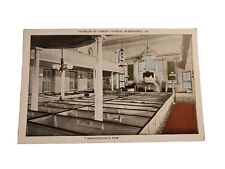 Postcard Vintage Christ Church Washington's Pew Alexandria, VA  A127 picture