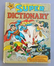 THE SUPER DICTIONARY, SUPERMAN, WONDER WOMAN, BATMAN, HARDCOVER, HC, 1978 picture