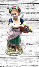Antique German SITZENDORF Porcelain Hand Painted Figurine, Marked picture