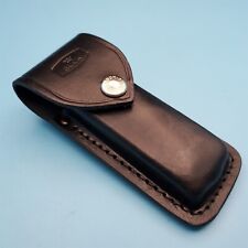 Vintage Buck 110 Pocket Knife Sheath Black Leather Folding Blade Hunter Case 5