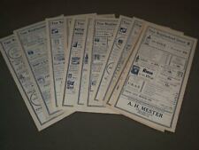 1934 A. H. MESTER GROCER WEEKLY WINDOW CARDS LOT OF 10 - MAINLAND PA - O 2262 picture
