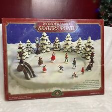 Wonderland Skaters Pond by Christmas Fantasy Ltd 1996 Musical Lighted As Is  picture