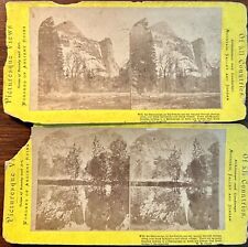 Two 1870s Yosemite Valley Falls Royal Arches California Stereoviews by Chase NR picture