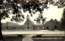 Methodist Church ~ Crossett Arkansas ~ RPPC real photo postcard 1953 picture