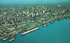 Postcard Southeast View Waterfront New Viaduct Speeds Traffic Seattle Washington picture