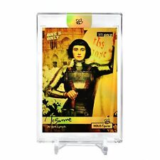 JOAN OF ARC Albert Lynch Card 2023 GleeBeeCo #JNAB-G Encased Holo GOLD 1/1 picture