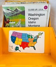 National Geographic 1978  VTG Close-Up USA Regional Map Box Set picture