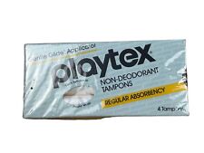 Vintage 1985 Playtex Sample Pack Tampons Regular Absorb Non-Deodor picture