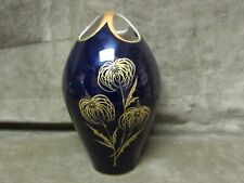Vintage Echt Kobalt Porcelain Vase Goldaster Pattern Vase from Munich Store picture