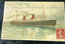 SS La Savoie French Ocean Liner C 1906 Antique Postcard picture