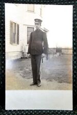 antique MAN SOLDIER WWI RPPC photo postcard picture