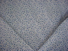 9-1/4Y P KAUFMANN FILAGREE IN INK FLORAL SCROLL DRAPERY UPHOLSTERY FABRIC picture