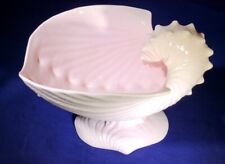 Vintage Wedgwood Alpine Pink Bone China Shell Compote Dish Nautilus Centerpiece picture