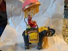 VINTAGE OLD ADVERTISING DECORATIVE MASCOT POP AIR INDIA MAHARAJA ON ELEPHANT picture