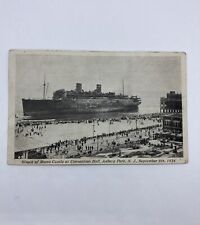 MORRO CASTLE Photo of Wreck Aground at Asbury Park 1934 As Is Damaged Rare picture