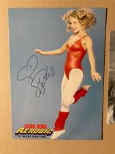Two European pinup photo sexy singer actress Sydne Rome promo cards one signed picture