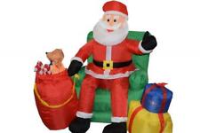 4 Styles - Christmas Holiday Inflatable Snowman Santa Chimney Tree w/ LED Lights picture