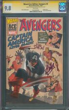 Wizard Ace Edition: Avengers #4 (2002) ⭐ 2X SIGNED STAN LEE + SIMON ⭐ CGC 9.8 SS picture