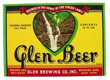 IRTP  Glen Brewing GLEN BEER  label NY 12oz picture