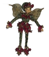 Mark Roberts Woodland Fall Elf Pixie Fairy Ornament 9” Glitter Wings Christmas picture