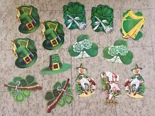 Lot Vintage Eureka St. Patrick's Day Die Cut Cutout Decorations picture