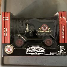 Toys. Gearbox Texaco 1912 Ford Coin Bank Die-Cast Metal 1:24 Scale  picture