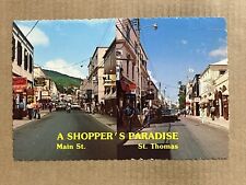 Postcard Charlotte Amalie St Thomas Virgin Islands Main Street Dronningens Gade picture