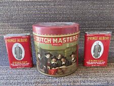 Tobacco Cigar Tins 1 Dutch Masters Special 2 Prince Albert w/Liners Vintage picture