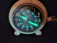 Vintage General Electric Model 7H160 Electric Clock Night Glow Uv Works picture