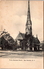Postcard~New Rochelle N.Y.~Trinity Episcopal Church~c1906~Unposted picture