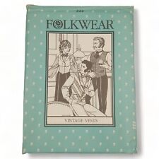 Folkwear Sewing Pattern 222 Vintage Vest & Bow Tie New Uncut 1982 Victorian picture