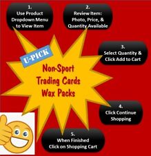 NON-SPORT TRADING CARDS WAX PACKS - U PICK (Unopened in Excellent Condition) picture