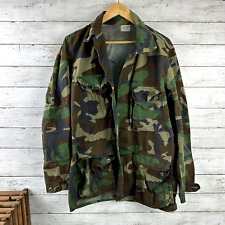 US Military Woodland Camo BDU Top Coat Jacket Hot Weather Small/Medium picture