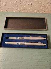 Vintage Set Reynolds Aluminum Pen & Mechanical Pencil In Original Box picture