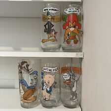 Looney tunes collector glasses lot of 5 picture