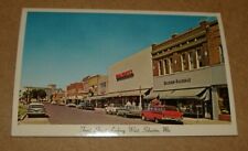 c1960 Front Street Looking West Sikeston Missouri Postcard MO Street Scene picture