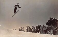 RPPC Aspen CO Ski Race Jump World Cup 1959 Gardner Smith? Photo Vtg Postcard A58 picture