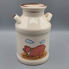 Ceramic Glazed Pig Milk Canister Jug Container  picture