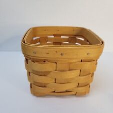Vtg LONGABERGER Handmade TEASPOON Basket Signed 2004 or 2000  5x5x4.5
