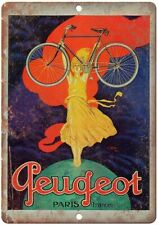 Peugeot Paris Bicycle Vintage Ad Reproduction Metal Sign B364 picture